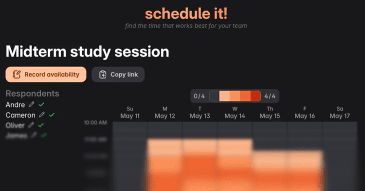 Project cover for schedule it!